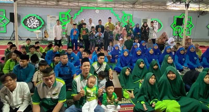MNC Peduli dan Masjid Raudhatul Jannah Berikan Santunan dan Al-Quran kepada 100 Anak Yatim