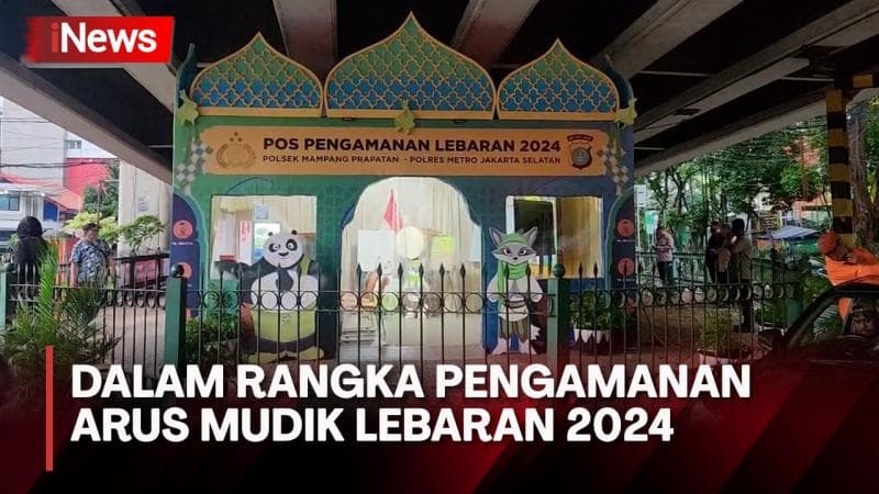Dilengkapi Arena Bermain, Polsek Mampang Dirikan Pos Pengamanan Mudik Lebaran 2024 Bertema Kungfu Panda