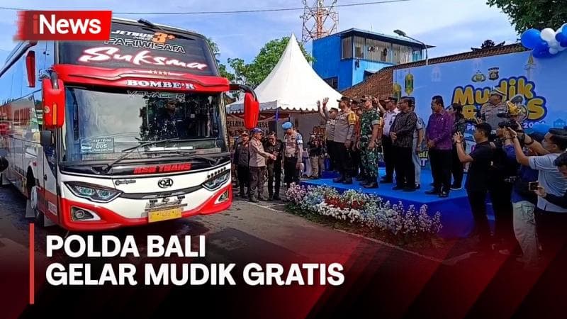 Tekan Kecelakaan Lalin, Polda Bali Gelar Mudik Gratis dengan 15 Bus Tujuan Jawa Timur