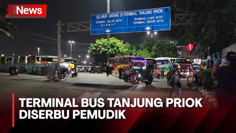Jelang Puncak Arus Mudik, Terminal Bus Tanjung Priok Diserbu Pemudik