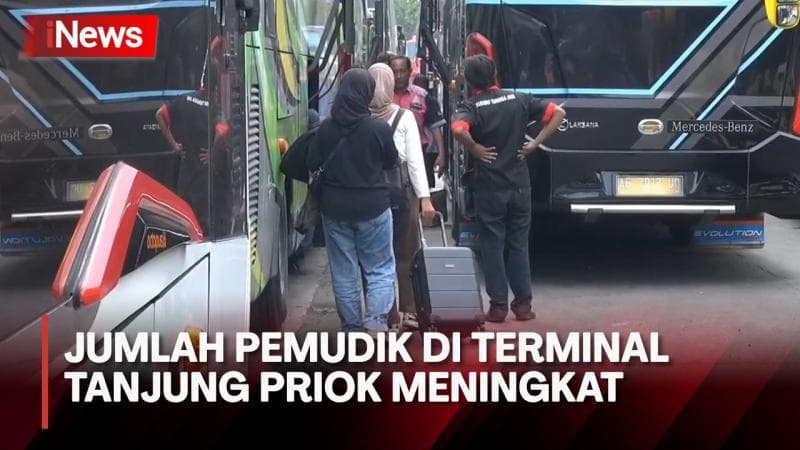 H-5 Lebaran, Jumlah Pemudik di Terminal Bus Tanjung Priok Meningkat