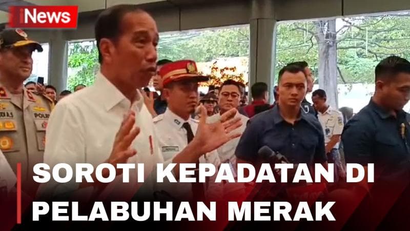 Di Depan Menhub, Jokowi Soroti Kepadatan di Pelabuhan Merak