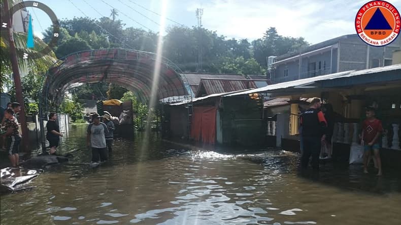 Banjir dan Longsor di Bitung, BNPB Catat 162 Warga Mengungsi 2 Orang Luka Sedang