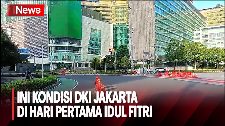  DKI Jakarta Nampak Lengang di Hari Pertama Idul Fitri 1445 Hijriah