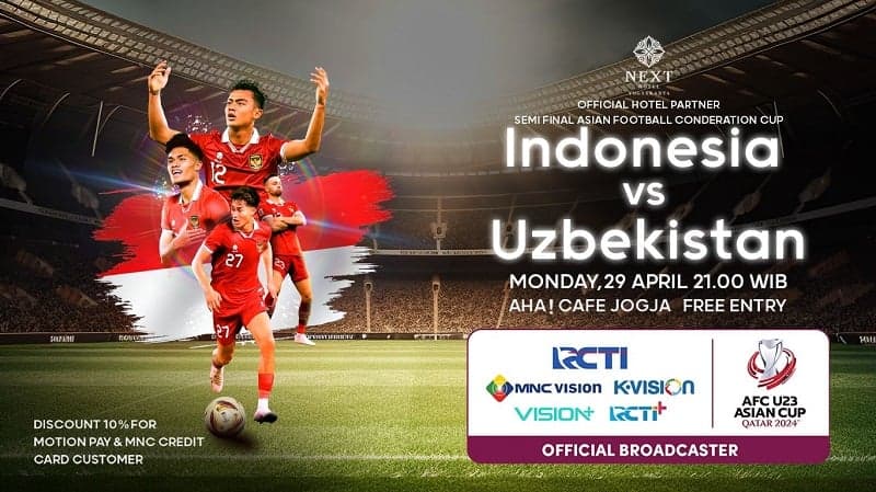 MNC Land Gelar Nobar Indonesia Vs Uzbekistan di Semifinal Piala Asia U-23 2024, Ini 5 Lokasinya! MNC Land Gelar Nobar Indonesia Vs Uzbekistan di Semifinal Piala Asia U-23 2024, Ini 5 Lokasinya!