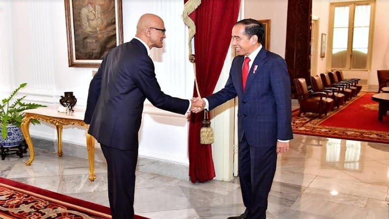 CEO Microsoft Satya Nadella Ketemu Presiden Jokowi, Jajaki Pengembangan Teknologi di Bidang AI
