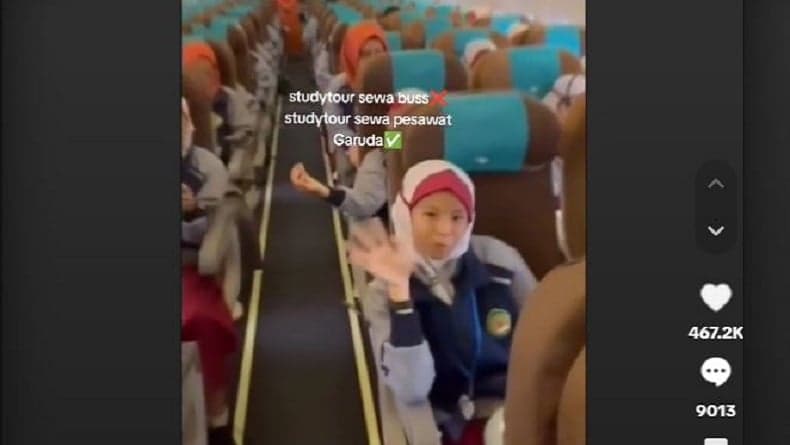 Viral Siswa SD asal Salatiga Sewa Pesawat Garuda untuk Study Tour