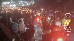Pelajar di Depok Nyalakan 1.000 Lilin, Doakan Korban Kecelakaan Bus SMK Lingga Kencana