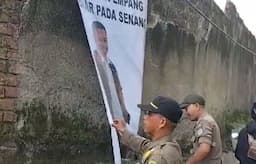 PDIP Protes Spanduk Sekda Depok Supian Suri Dicabut Paksa Satpol PP di Cilodong