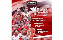 Gregoria dan Komang Tembus Perempat Final Thailand Open 2024, Saksikan Perjuangannya di iNews