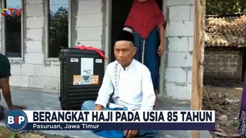 Tinggal di Gubug Reyot Ukuran 3x5 Meter, Kakek 85 Tahun di Pasuruan Wujudkan Mimpi Naik Haji