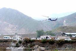 Penampakan Helikopter Bawa Presiden Iran Sebelum Jatuh dan Hancur