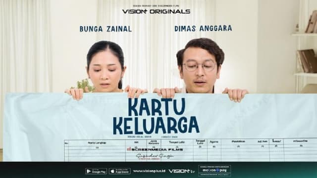 Vision+ Originals Rilis Teaser Poster Series Kartu Keluarga, Siap Ngakak dengan Bunga Zainal dan Dimas Anggara!
