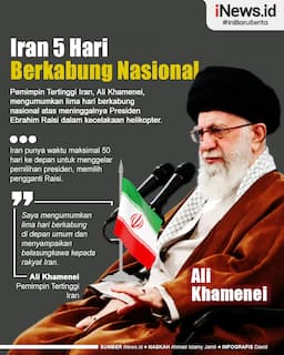 Infografis Pemimpin Tertinggi Iran Umumkan 5 Hari Berkabung Nasional