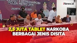Polda Metro Bongkar Industri Rumahan Narkoba di Bogor, 2,5 Juta Tablet Narkoba Disita