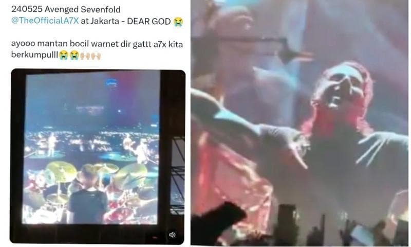 Momen Avanged Sevenfold Bawakan Lagu Dear God di GBK, Netizen: Anak Warnet Kumpul Nostalgia