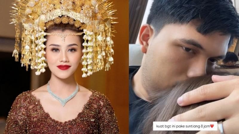 Momen Mesra Thariq Halilintar Cium Kepala Aaliyah usai 8 Jam Pakai Suntiang Momen Mesra Thariq Halilintar Cium Kepala Aaliyah usai 8 Jam Pakai Suntiang