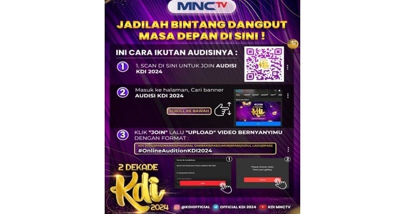 Mau Menjadi Bintang Dangdut di Indonesia? Segera Daftar Audisi Online KDI 2024