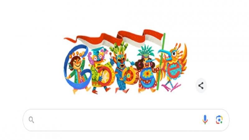 Google Doodle Rayakan Hari Kemerdekaan Indonesia, Tampilkan Kekayaan Warisan Budaya Bangsa