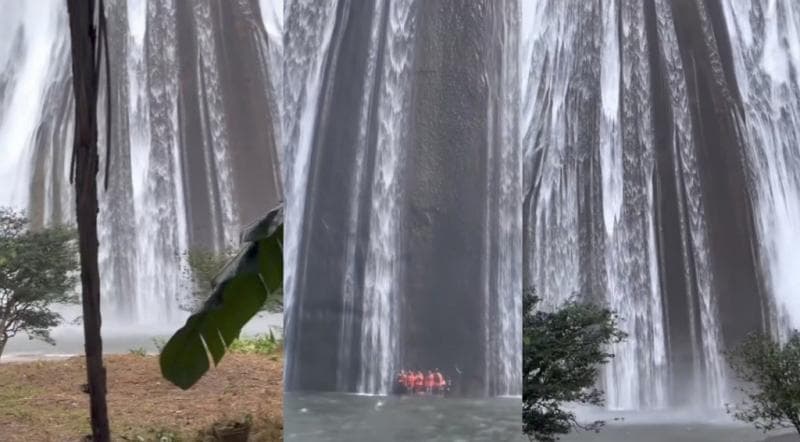 Viral Penampakan Air Terjun yang Bikin Merinding jika Dilihat dari Bawah: Kayak Masuk Pintu Dunia Lain Viral Penampakan Air Terjun yang Bikin Merinding jika Dilihat dari Bawah: Kayak Masuk Pintu Dunia Lain