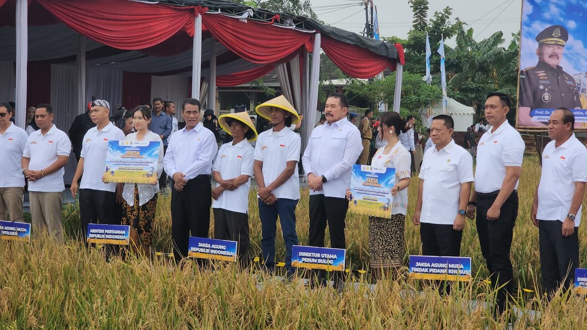 Mentan Panen Padi di Lahan Sitaan Kasus Korupsi Asabri