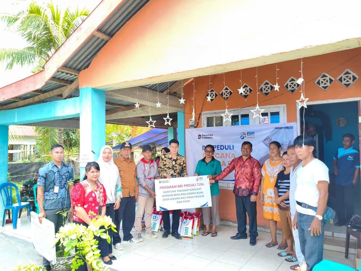 BRI Gerak Cepat Bantu Korban Gempa di Sulawesi Tengah