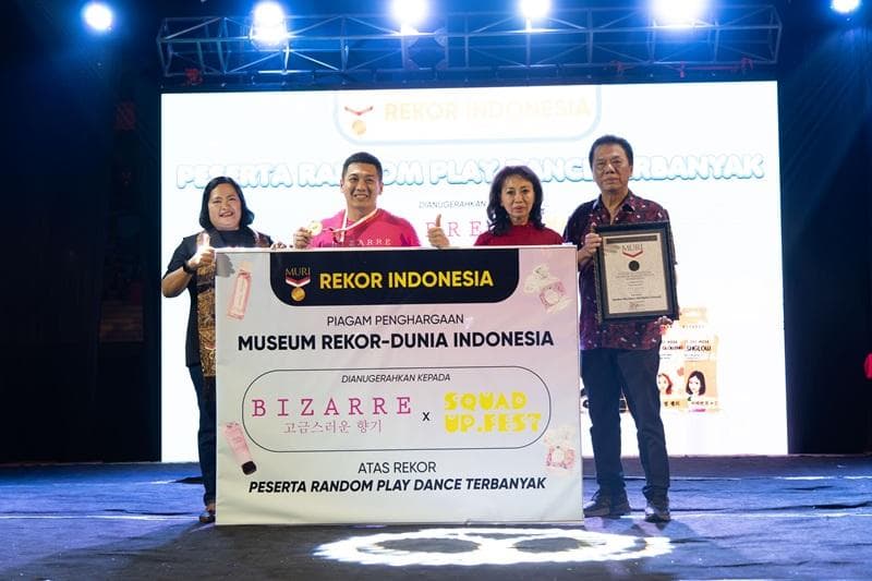 Bizarre Parfum Pecahkan Rekor MURI di Semarang bersama Gen Z dan Kpopers