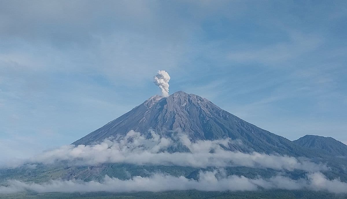 Gunung Semeru Meletus Belasan Kali sejak Dini Hari, Kolom Abu Capai 1,1 Km