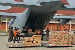 22,7 Ton Bantuan Korban Banjir Terdistribusi Lewat Udara ke Sumbar