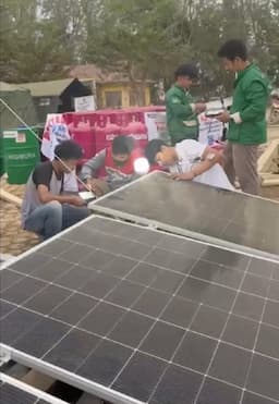 Pertamina Pasang Pembangkit Listrik Tenaga Surya di Aceh Tamiang
