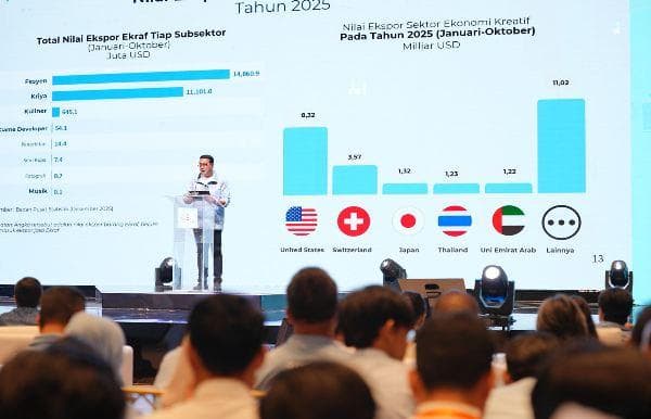 Musik dan Film Indonesia Mendunia, Kemenekraf: Ekspor Industri Kreatif Capai USD26,68 Miliar di 2025