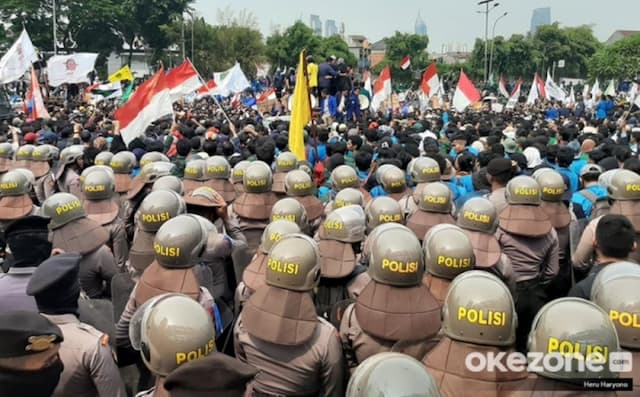 1.392 Personel Gabungan Kawal Aksi Buruh Tolak UMP DKI 2026