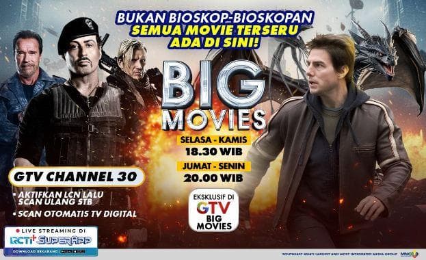 Bukan Bioskop-bioskopan, Waktunya Maraton Film Action di GTV Big Movies!