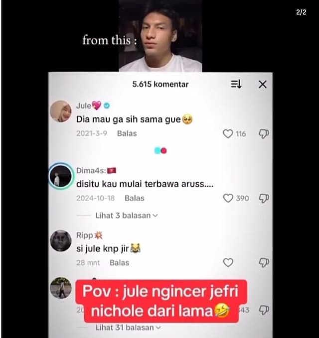 Viral! Jule Ternyata Incar Jefri Nichol Sejak 2021