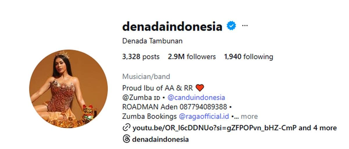Denada Ganti Bio Instagram, Ramai Dikomentari Netizen