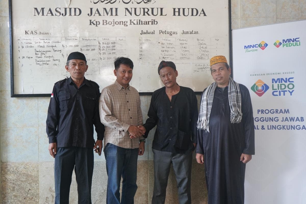 Program Peduli Masjid KEK MNC Lido City Berlanjut, Nurul Huda Jadi Masjid Ketiga