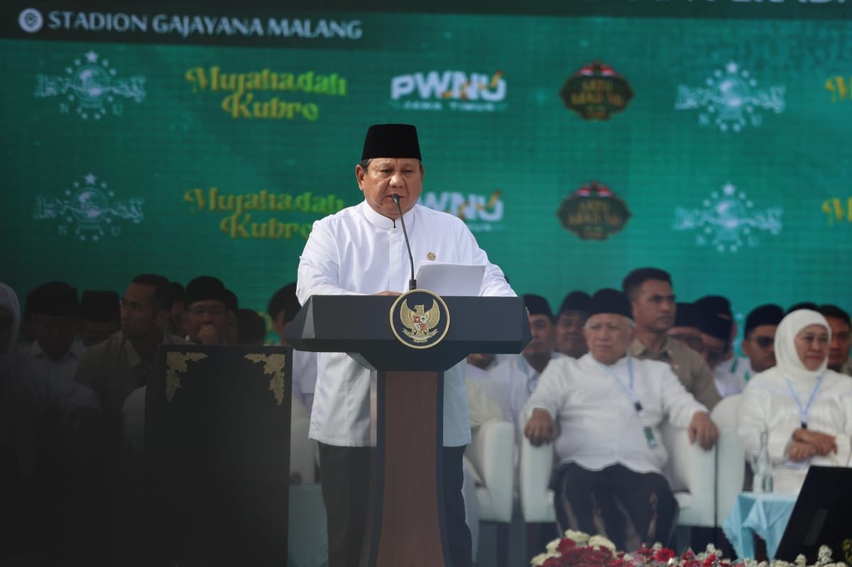 Harlah NU, Prabowo: Saya Tidak Akan Mundur Setapak Pun Berantas Korupsi!