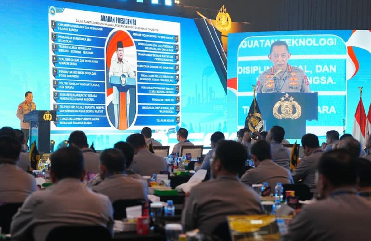 Beri Arahan di Rapim Polri, Kapolri Tegaskan Dukung Penuh Program Pemerintah