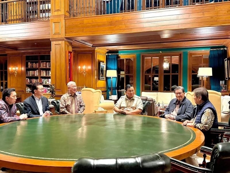 Prabowo Bertemu 5 Konglomerat di Hambalang, Bahas Apa?