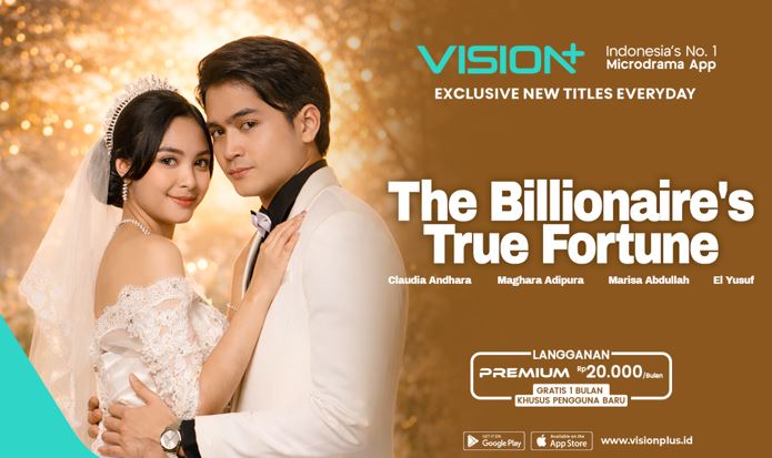 Kisah Cinta Miliarder di Microdrama VISION+ The Billionaire&rsquo;s True Fortune