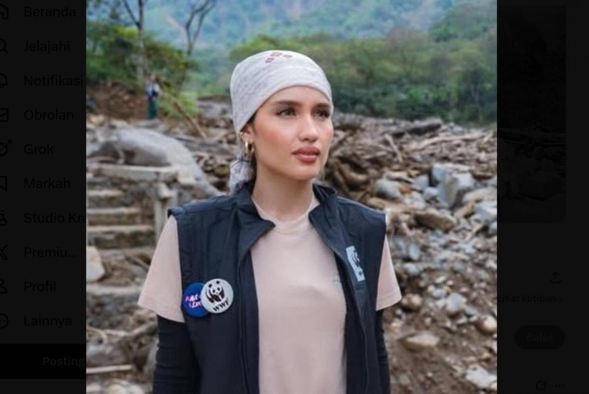 Cinta Laura Pakai Full Make Up Kunjungi Korban Banjir Aceh, Netizen Nyinyir