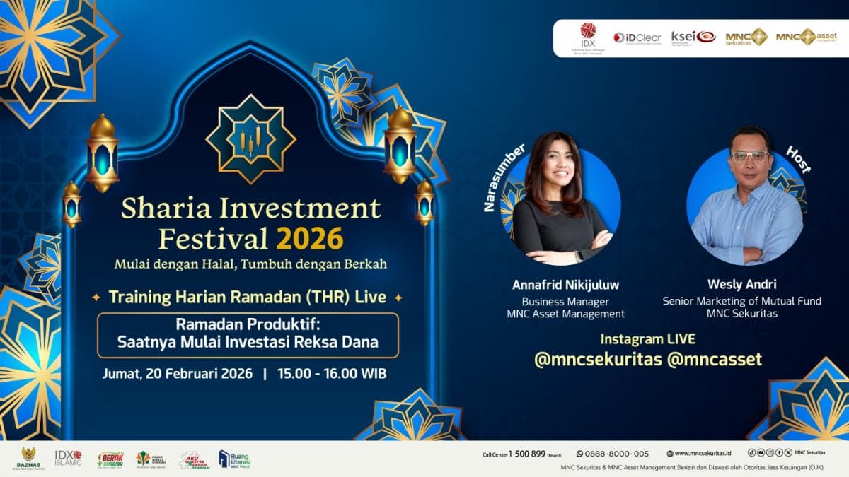 MNC Sekuritas Sharia Investment Festival 2026: Simak Tips Ramadan Produktif bersama MNC Asset Sore Ini!