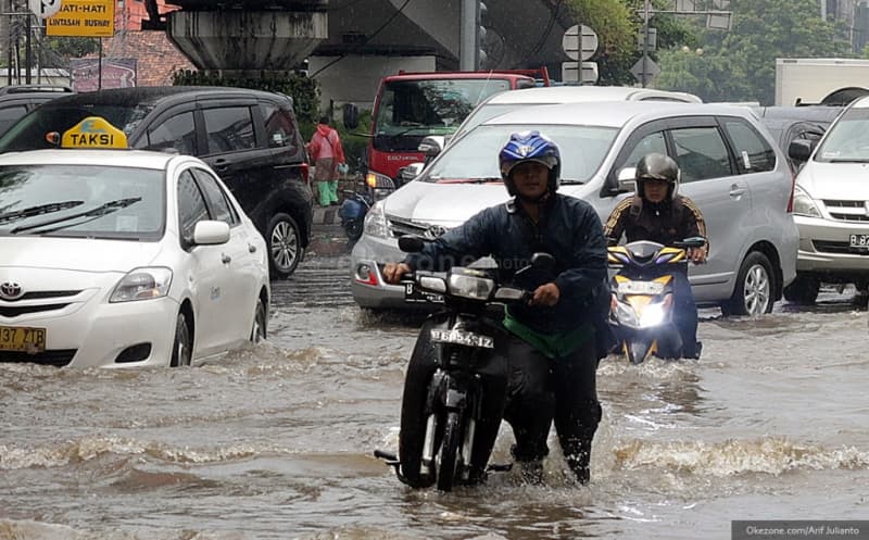 Jakarta Hujan Deras, 61 RT dan 6 Ruas Jalan Banjir
