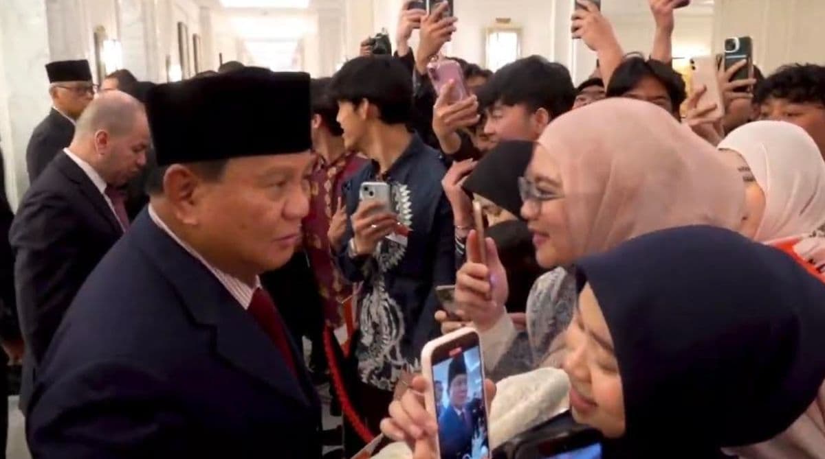 Momen Spontan Prabowo Ucapkan Selamat Ultah ke Mahasiswi Indonesia di Yordania