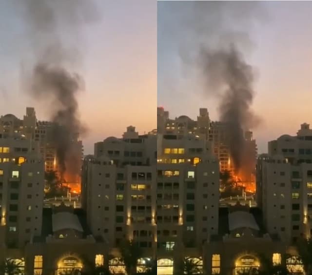 Hotel Ikonik Burj Al Arab Dubai Terbakar, Gara-Gara Puing Drone