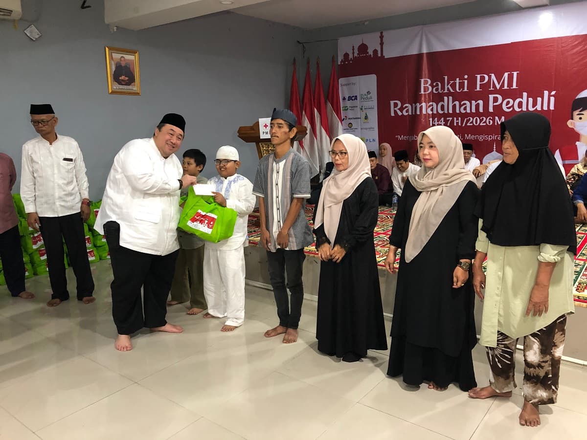 Bahagianya Yatim-Dhuafa Terima Santunan saat Buka Bersama PMI Jakpus yang Didukung MNC Peduli