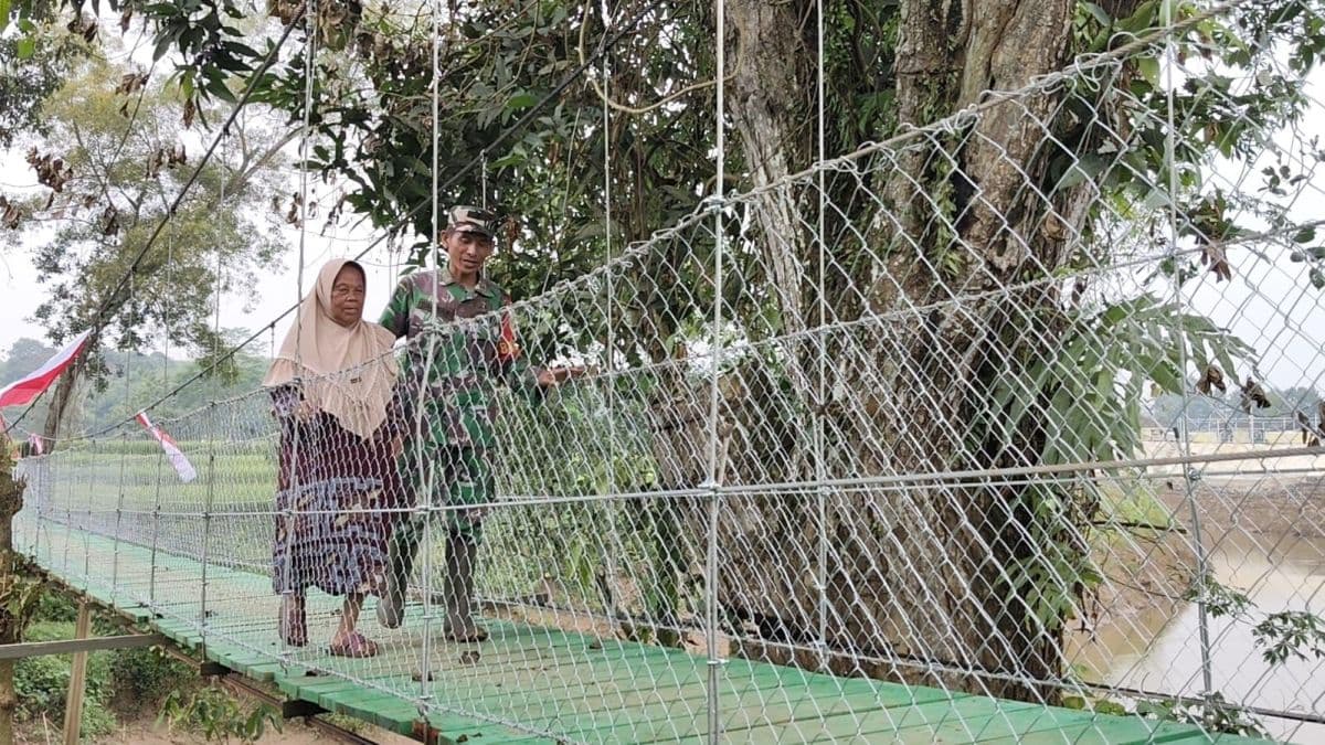 Peluncuran Jembatan Gantung Manggala 'Garuda' TNI, Prabowo: Untuk Percepat Akses Antardesa