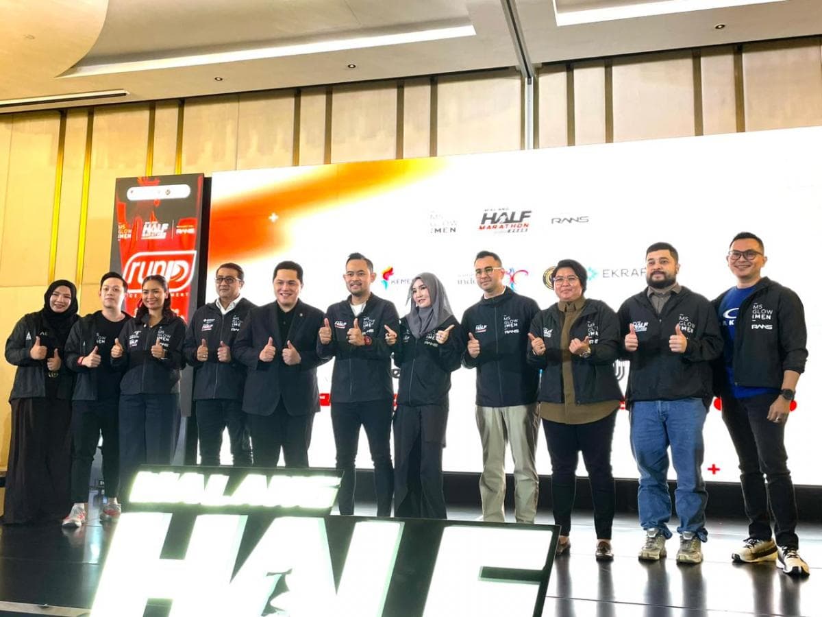 Sosialisasikan Gaya Hidup Sehat, MNC Sekuritas Dukung MS Glow for Men Malang Half Marathon 2026