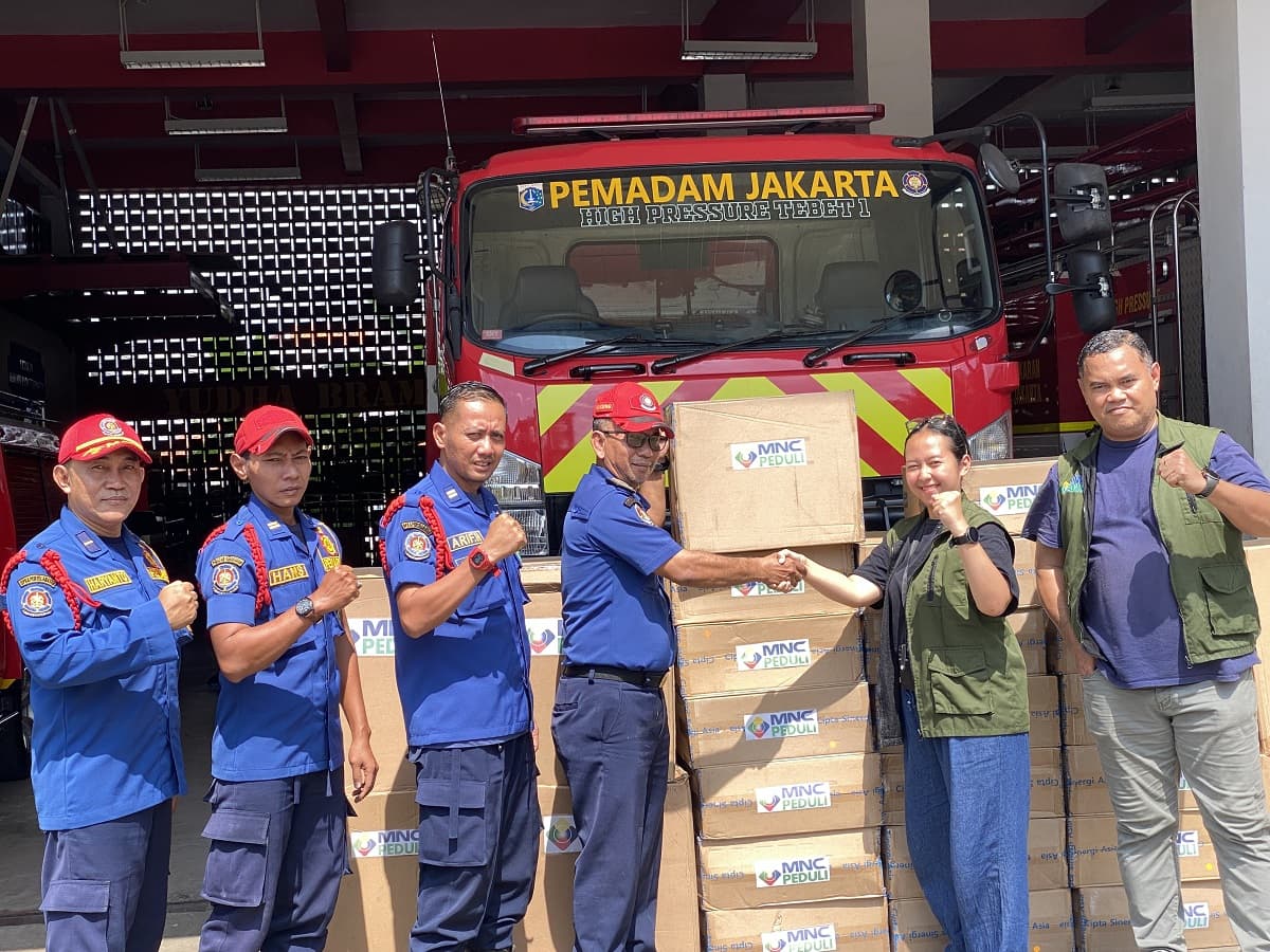 MNC Peduli Salurkan Ribuan Masker ke Damkar Tebet untukProgram Kemasyarakatan
