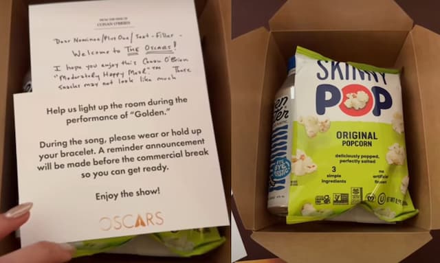 Viral Unboxing Snack Box di Oscar Award 2026, Isinya Bikin Kaget Netizen